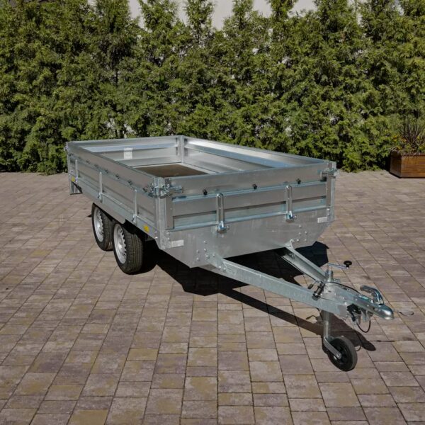 Przyczepka Samochodowa ZASŁAW 300x150 TANDEM z plandeką i stelażem 185cm - Hover