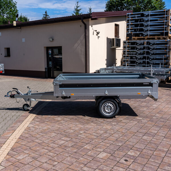 Brenderup 4260SB 750kg 258x143 WSZYSTKIE BURTY OTWIERANE hamowana - Hover